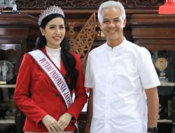 Puteri Indonesia Wakil Jateng Temui Ganjar,Duh Cantiknya Eudia Isabelle